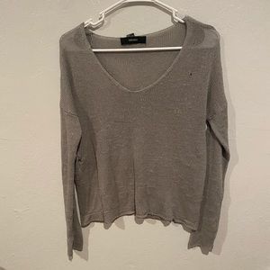 F21 grey sweater